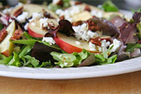 Mixed Greens, Apples,Pecans, Goat Cheese, and Balsamic Vinaigrette.